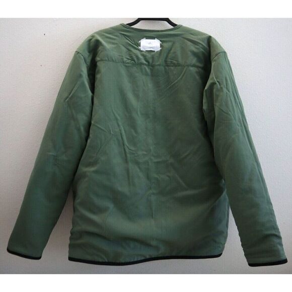 Adidas HF9105 Men Sz M Natural Green/Cream Adicross Reversible Sherpa Jacket - Picture 2 of 16